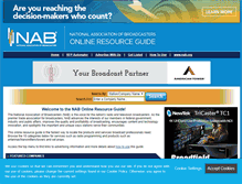 Tablet Screenshot of nabonlineresourceguide.org